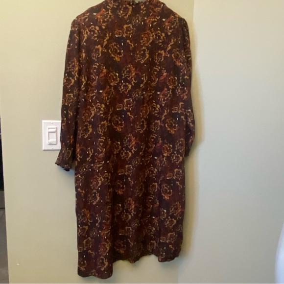 Simons - Contemporaine Autumn Tones Long Sleeve Dress Size XL - Picture 10 of 13